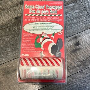 Vintage Santa Claus’ Footsteps 1993 Santa’s foot templates & footstep powder